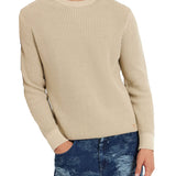 Maglione a costine beige