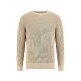 Maglione a costine beige