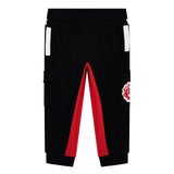 Pantalone jogger colorblock active rosso