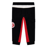 Pantalone jogger colorblock active rosso