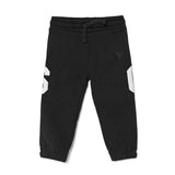 Pantalone jogger logo patch posteriore nero