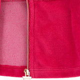 Completo gilet, body e pantalone magenta