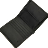 Portafogli bifold verticale coin Pocket New Boston nero