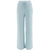 Pantalone con logo peony celeste