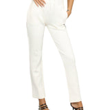 Pantalone stile jogger con coulisse e logo bianco