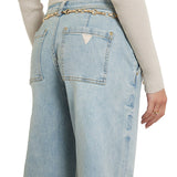 Jeans Zoya wide leg crop denim chiaro