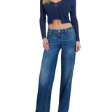 Jeans sexy palazzo denim scuro