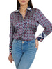 camicia-manica-lunga-alexandra-logo-print-viola-multi