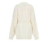 Cardigan Matilda belted crema