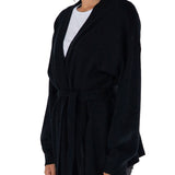 Cardigan Matilda belted nero