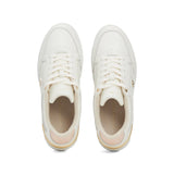 Sneakers Lux Hardware court con logo bianco antico