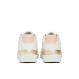 Sneakers Lux Hardware court con logo bianco antico