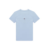 T-shirt kids stampa logo frontale celeste