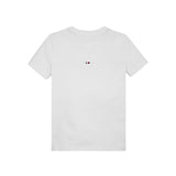 T-shirt kids stampa logo frontale bianco