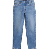 Jeans kids modello straight vintage denim chiaro