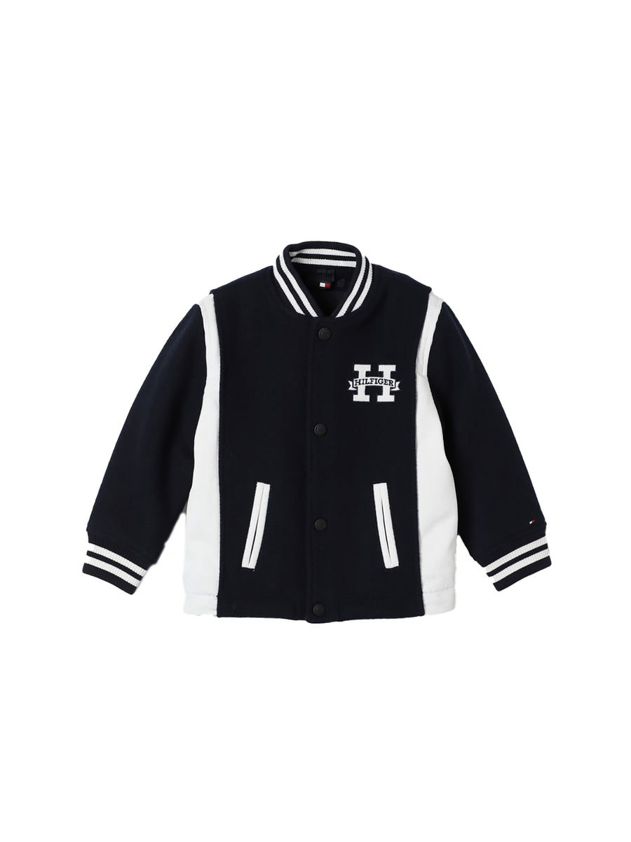 Giubbino Kids Bomber stile college blu