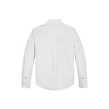 Camicia Kids oxford logo tape bianco