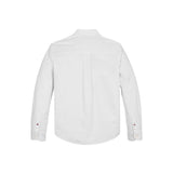 Camicia Teen oxford logo tape bianco