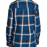 Camicia Kids fantasia check blu