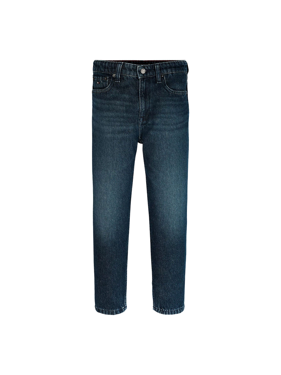 Jeans affusolati teen green cast wash denim scuro