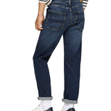 Jeans teen straight fit stile skater denim scuro