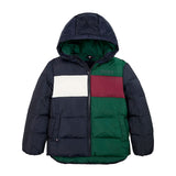 Piumino kids colorblock tessuto ripstop multicolor