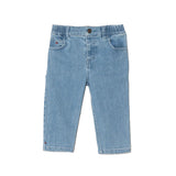 Jeans neonato vita elasticizzata denim medio