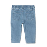 Jeans neonato vita elasticizzata denim medio