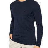 T-shirt a maniche lunghe stretch blu