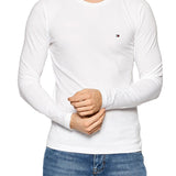 T-shirt a maniche lunghe stretch bianco