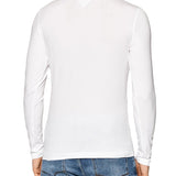 T-shirt a maniche lunghe stretch bianco