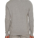 Maglione girocollo in cotone grigio