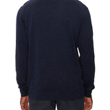 Maglia con scollo a v in cashmere blu