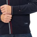 Cardigan con zip con collo richiudibile