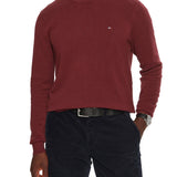 Maglia a girocollo essential bordeaux