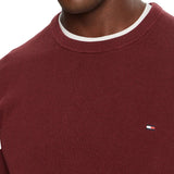 Maglia a girocollo essential bordeaux