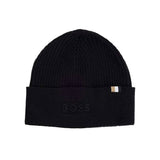 Cappello a coste  logo ricamo nero