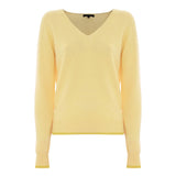 Maglia Blaky con scollo a V giallo