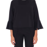 Blusa con manica 3/4 Perfecta nero