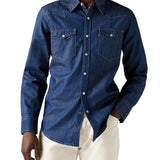 Camicia Western Barstow denim scuro