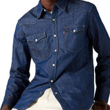 Camicia Western Barstow denim scuro