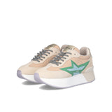 Sneakers dreamy 03 suede/nylon ecrù multi