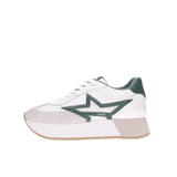 Sneakers dreamy 03 pelle bianco/verde