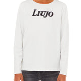 T-shirt stampa logo LiuJo bianco