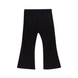 Pantalone zampetta effetto spalmato nero