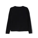 Cardigan dettaglio fiocchi nero