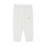 Pantalone cargo in jersey burro