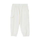 Pantalone cargo in jersey burro