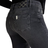 Jeans bottom up  fly rw black denim