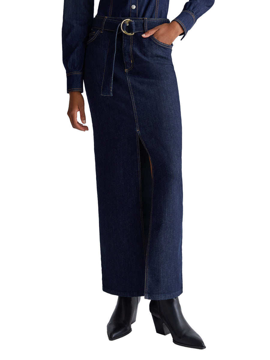 Gonna lunga cult jeans denim scuro
